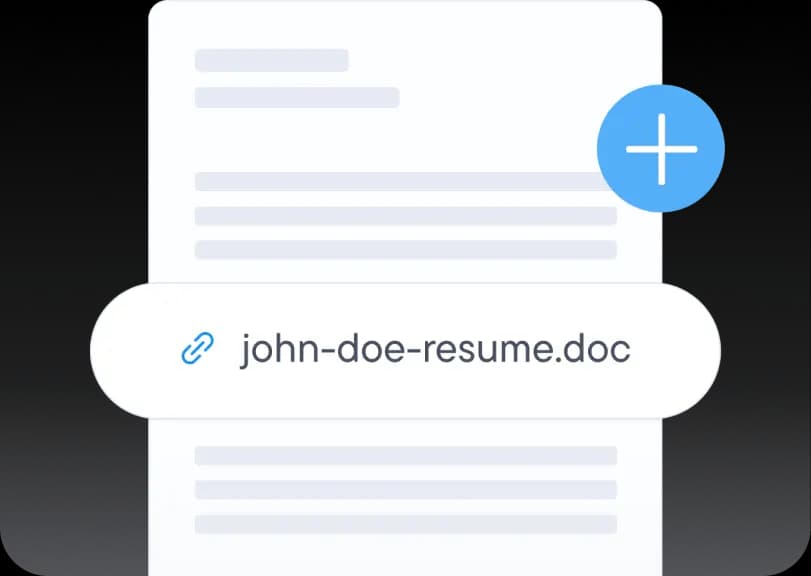 Upload your CV